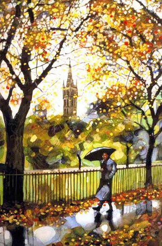 Wet Walk in Kelvingrove Park